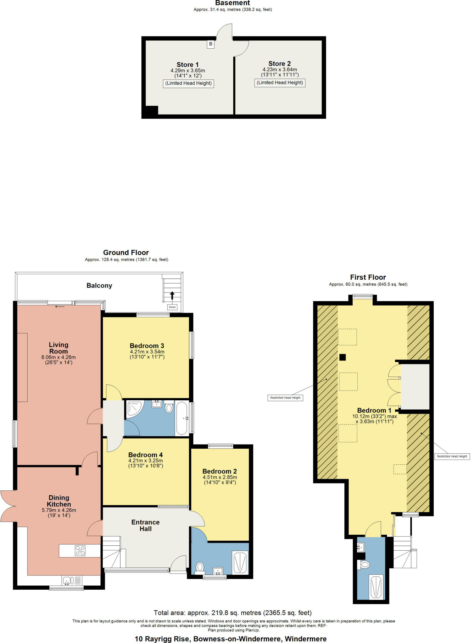 10 Rayrigg Rise, Bowness-On-Windermere, LA23 3DR floorplan