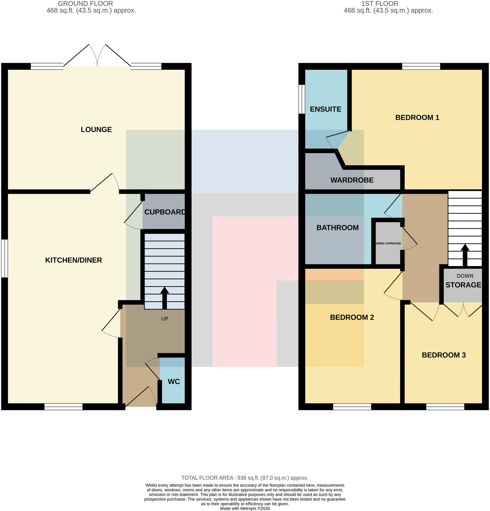 Cypress Crescent, St Mellons, Cardiff CF3 2WL floorplan