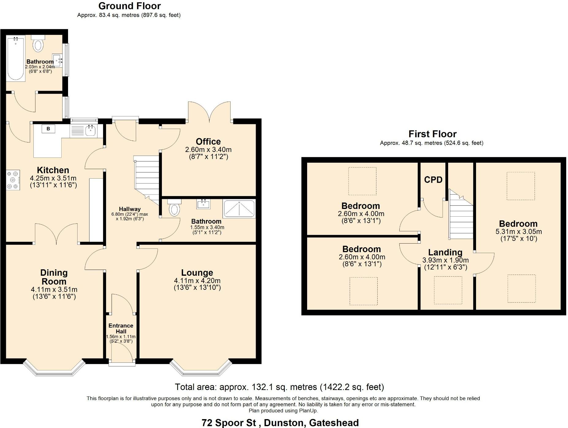 Spoor Street, Gateshead, Tyne And Wear, NE11 floorplan
