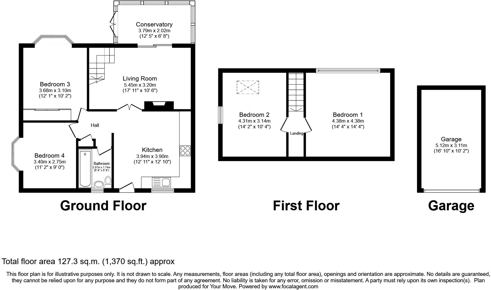 Daleside Road, Riddlesden, Keighley, West Yorkshire, BD20 floorplan