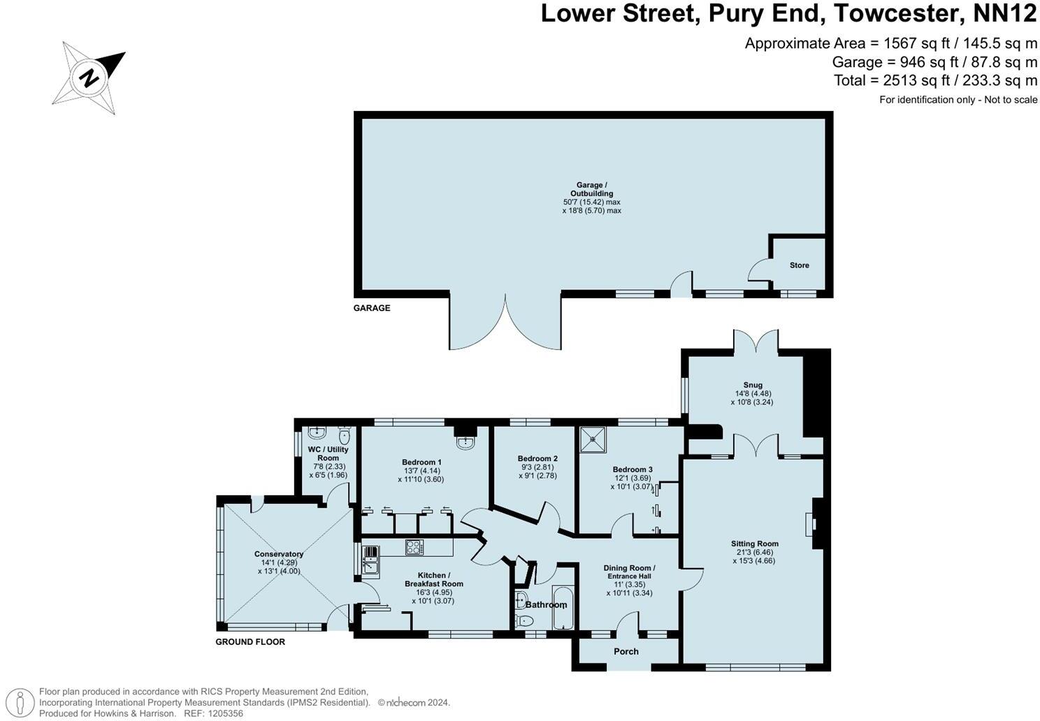 Lower Street, Pury End, NN12 floorplan