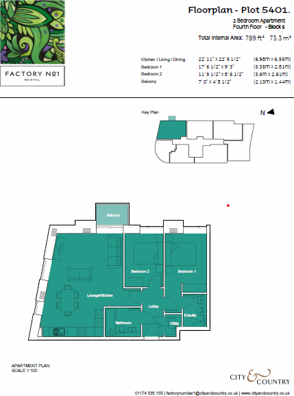 5401 Watkins House, Factory Number One, East Street, Bedminster, BS3 floorplan