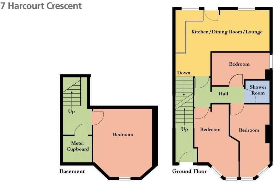 7 Harcourt Crescent, Crookesmoor, S10 1DG floorplan