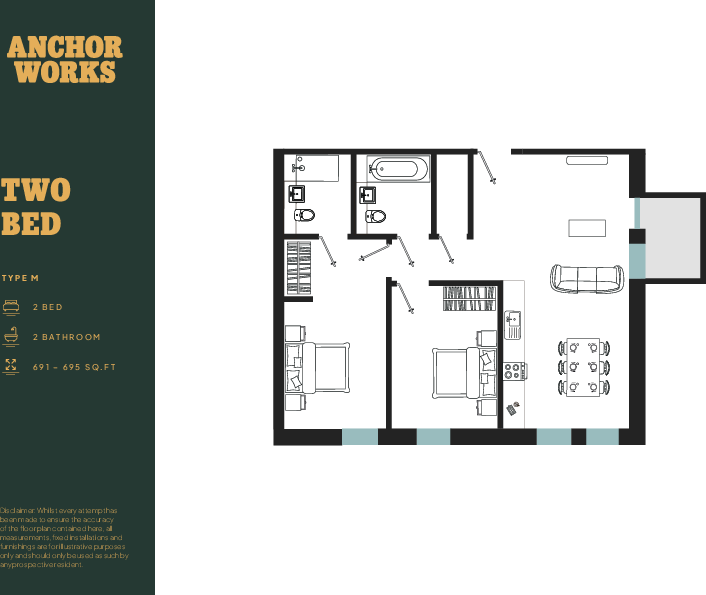 L224, Anchor Works, Dumballs Road, Cardiff(City), CF10 floorplan