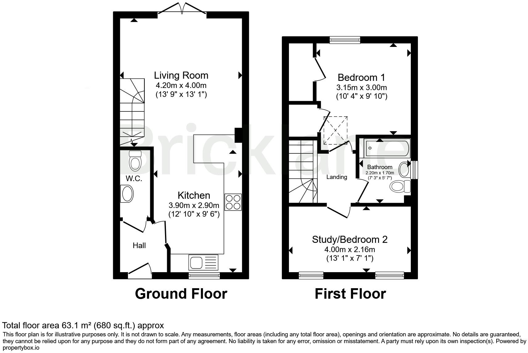 Miles Way, Bishops Stortford, Hertfordshire floorplan