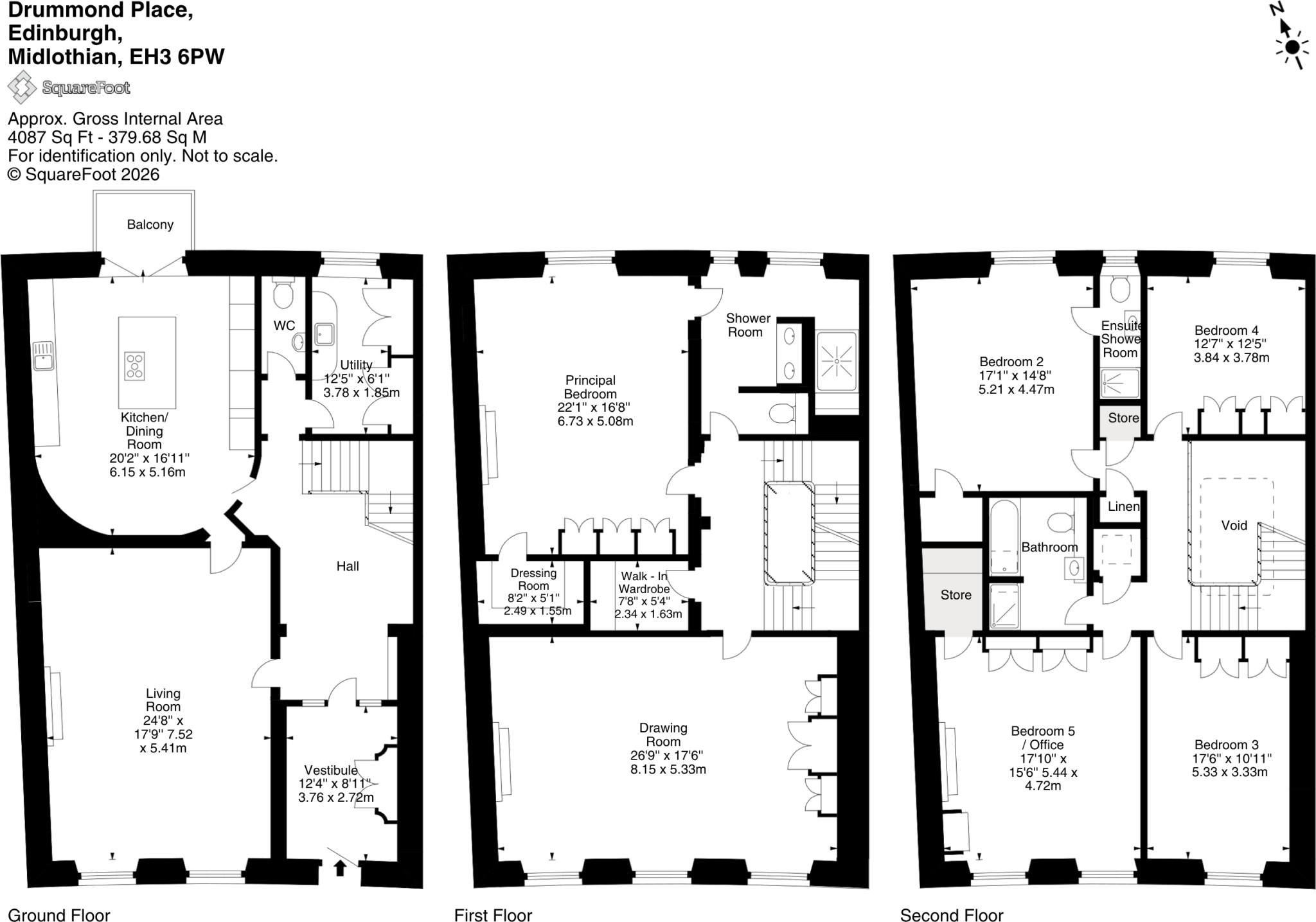 33, Drummond Place, New Town, Edinburgh floorplan