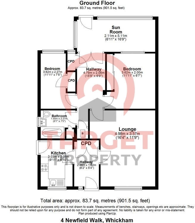 Newfield Walk, NE16 floorplan