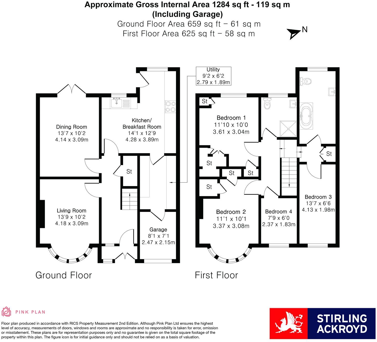 Cheyne Avenue, Twickenham, TW2 floorplan