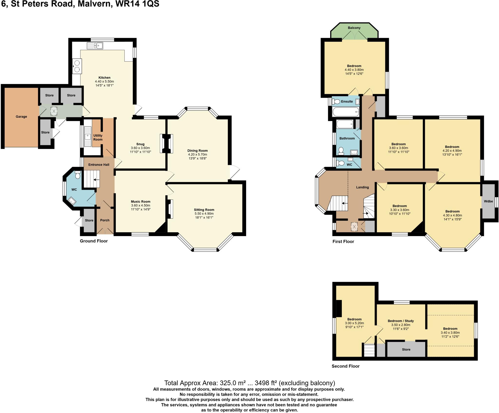 St. Peters Road, St Peters Road, Malvern, WR14 floorplan