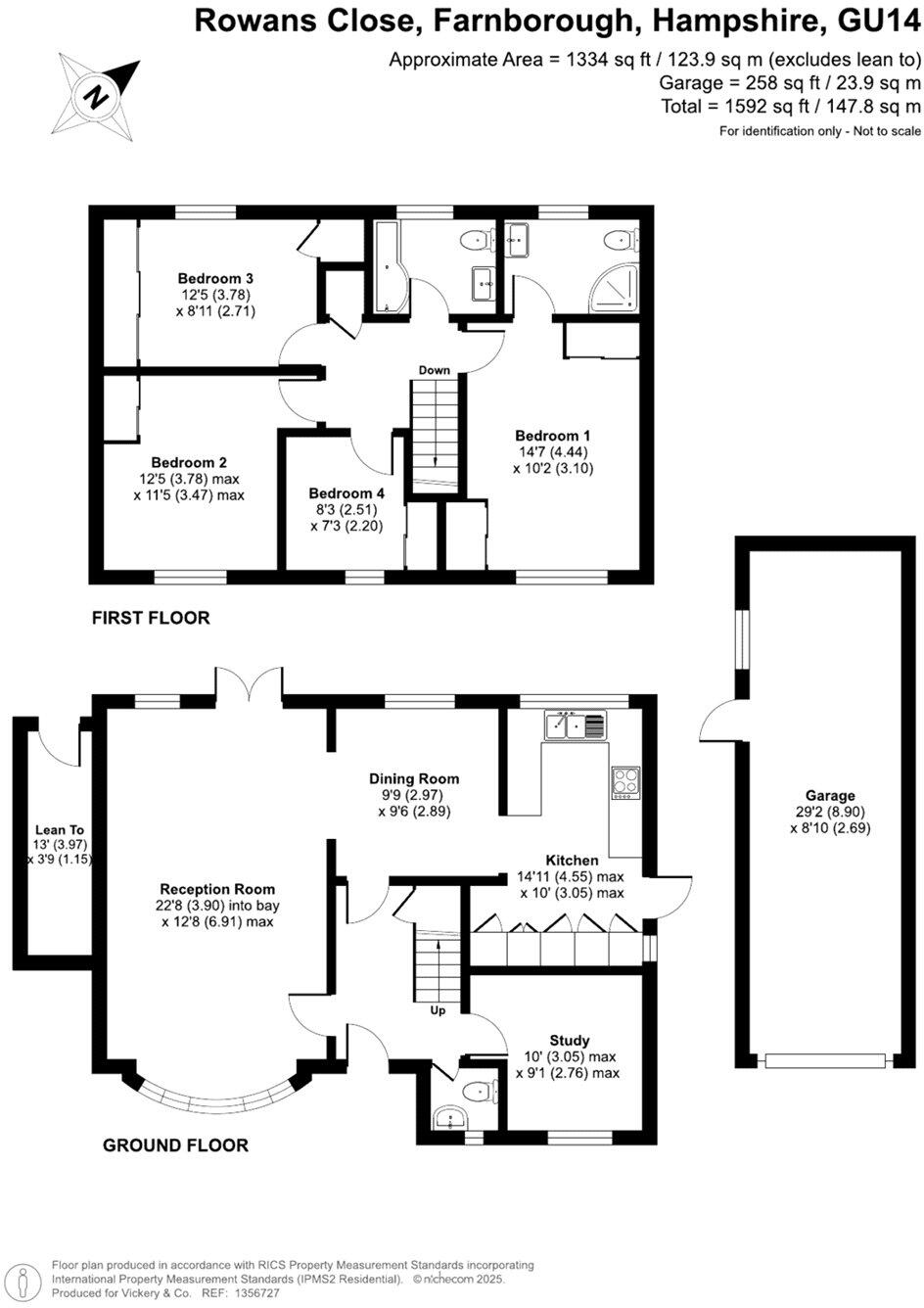 Rowans Close, Farnborough, Hampshire, GU14 floorplan