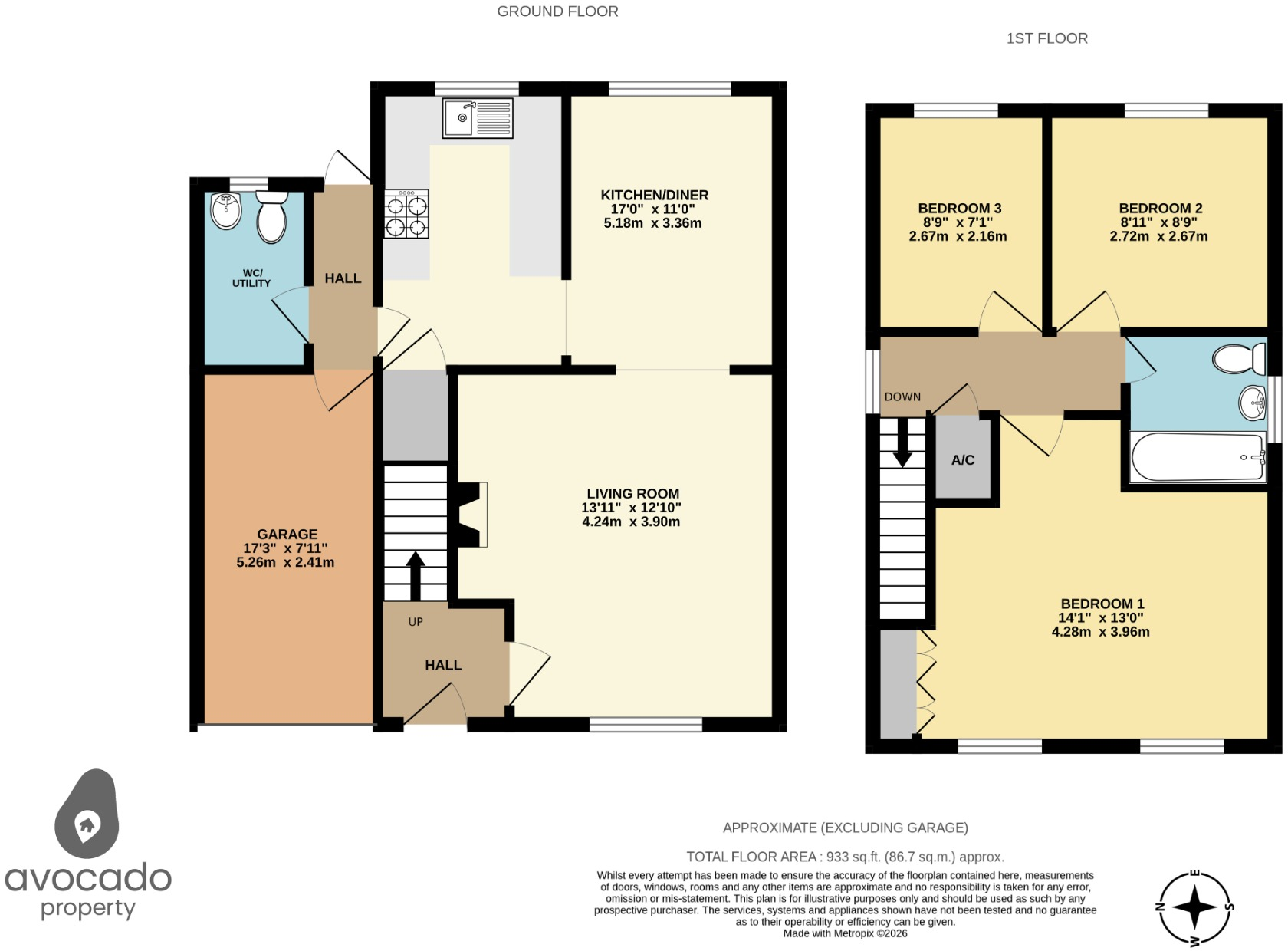 Hawkedon Way, Lower Earley, RG6 floorplan