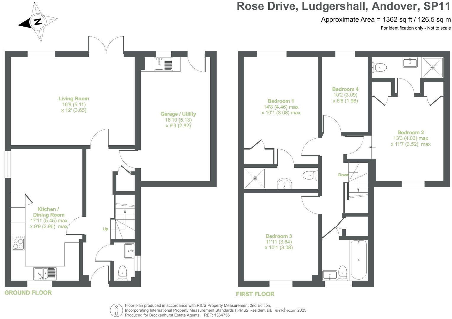 Rose Drive, Ludgershall, Andover, SP11 9GH floorplan