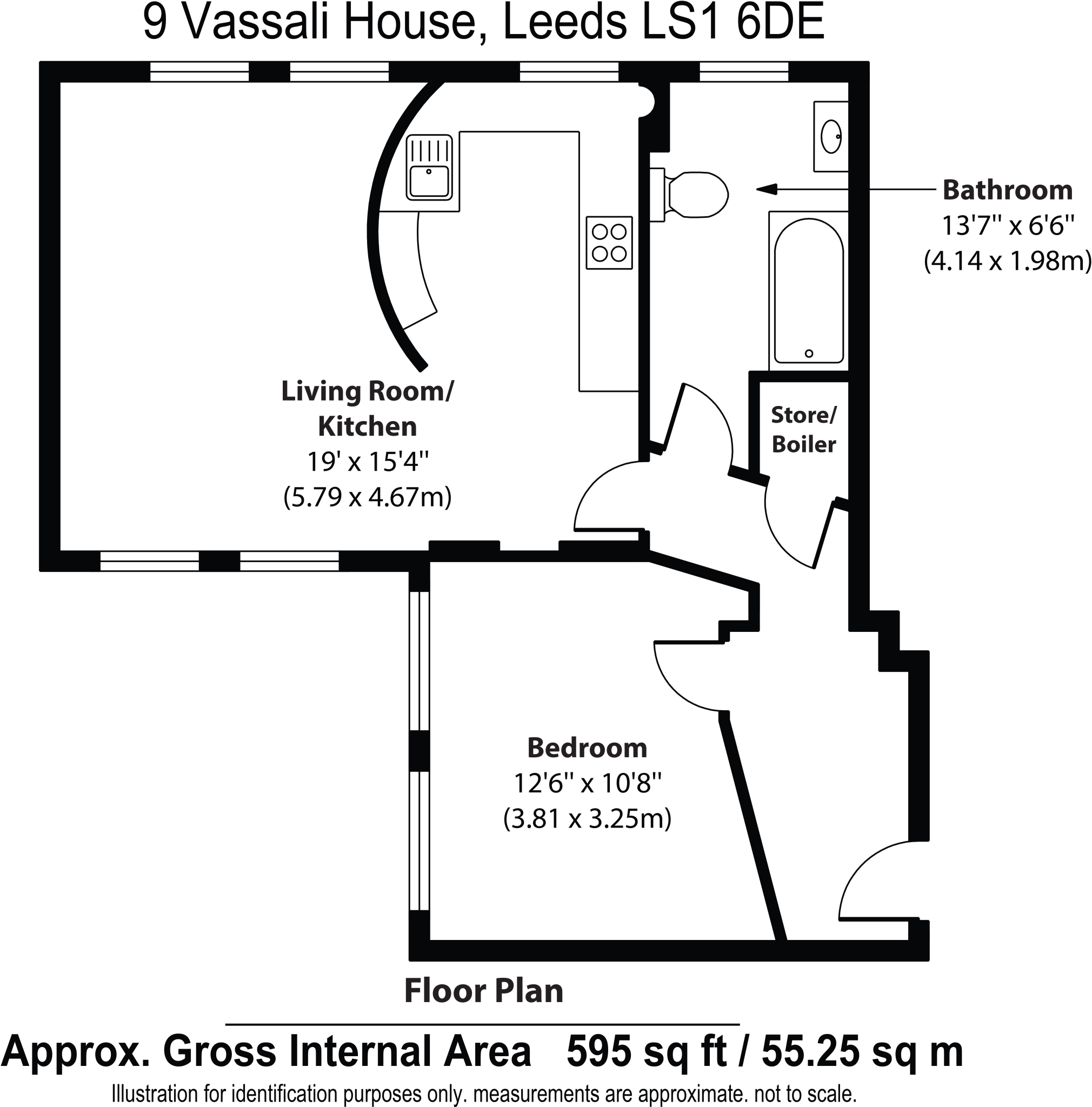 Vassali House, Central Road, LS1 floorplan