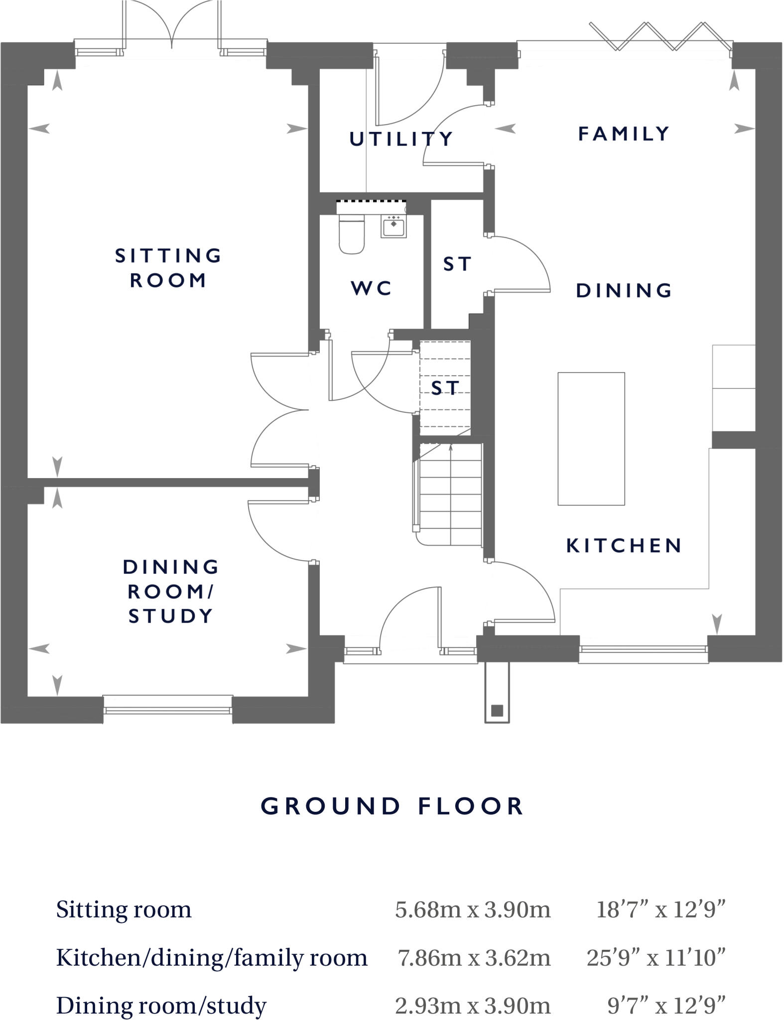 Hayfield Heights, Gotherington, Cheltenham, Gloucestershire, GL52 floorplan