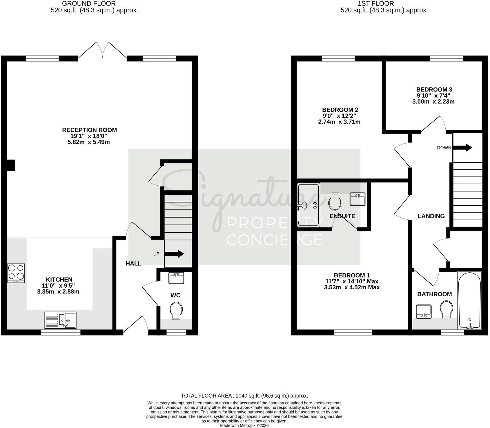 Lake Avenue, Mytchett, GU16 floorplan