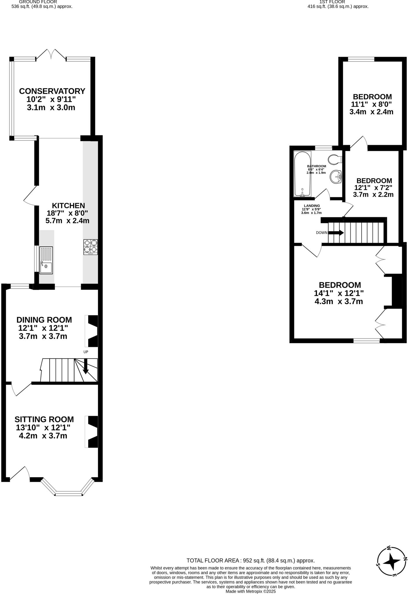 The Causeway, Dunmow, Essex, CM6 floorplan