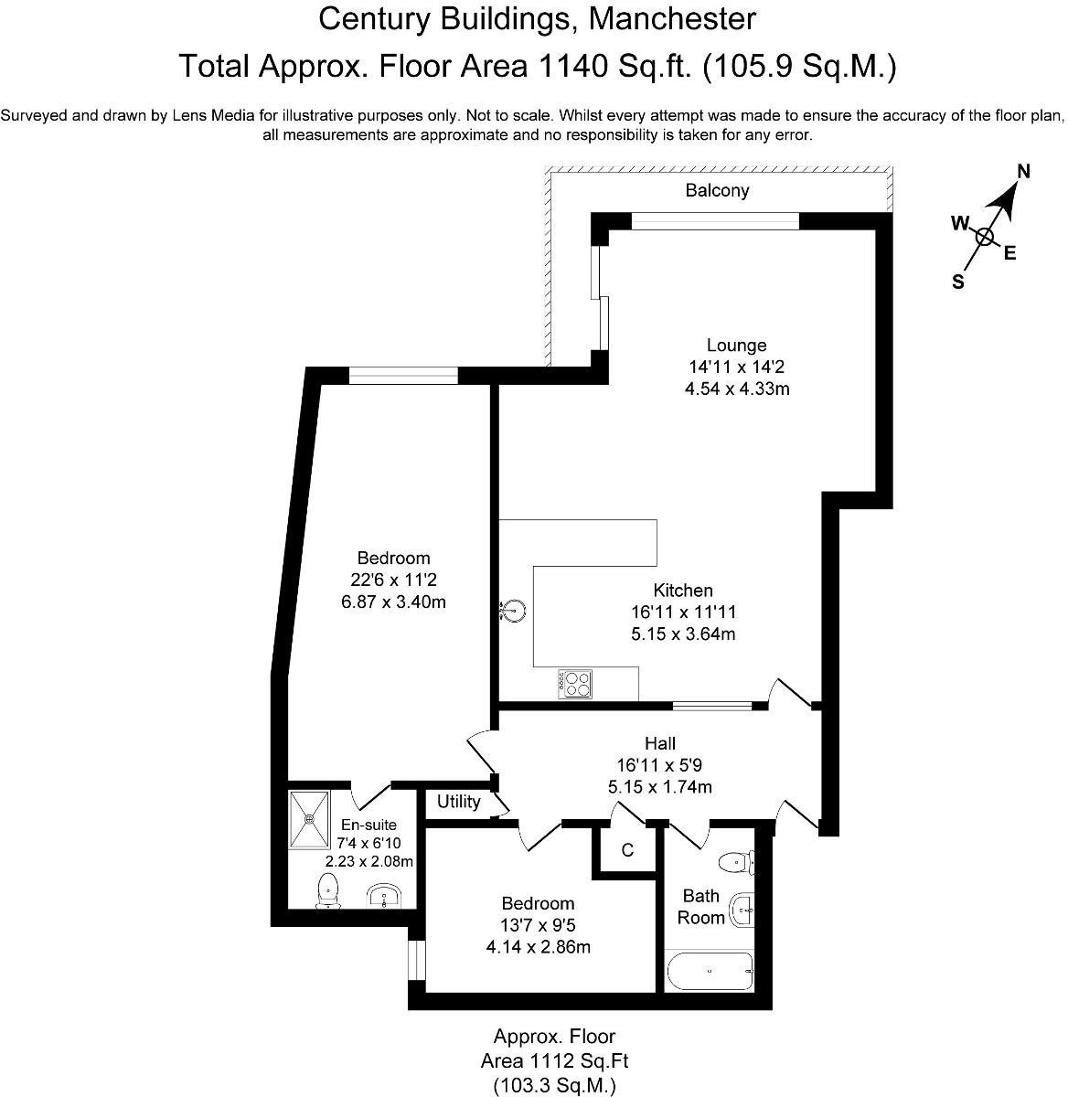 St. Marys Parsonage, Manchester, M3 2DD floorplan