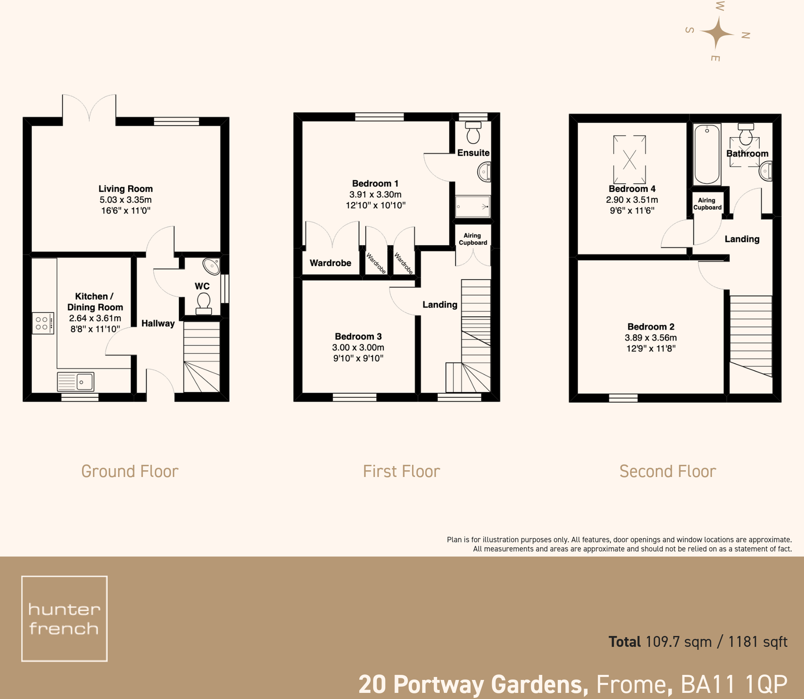 Portway Gardens, Frome, BA11 1PQ floorplan
