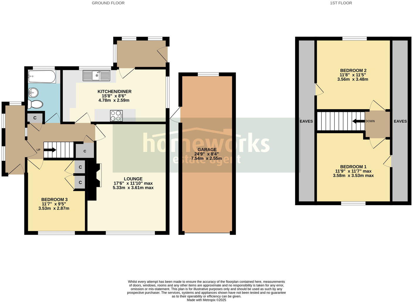 Willow Grove, Dereham, NR19 1JU floorplan