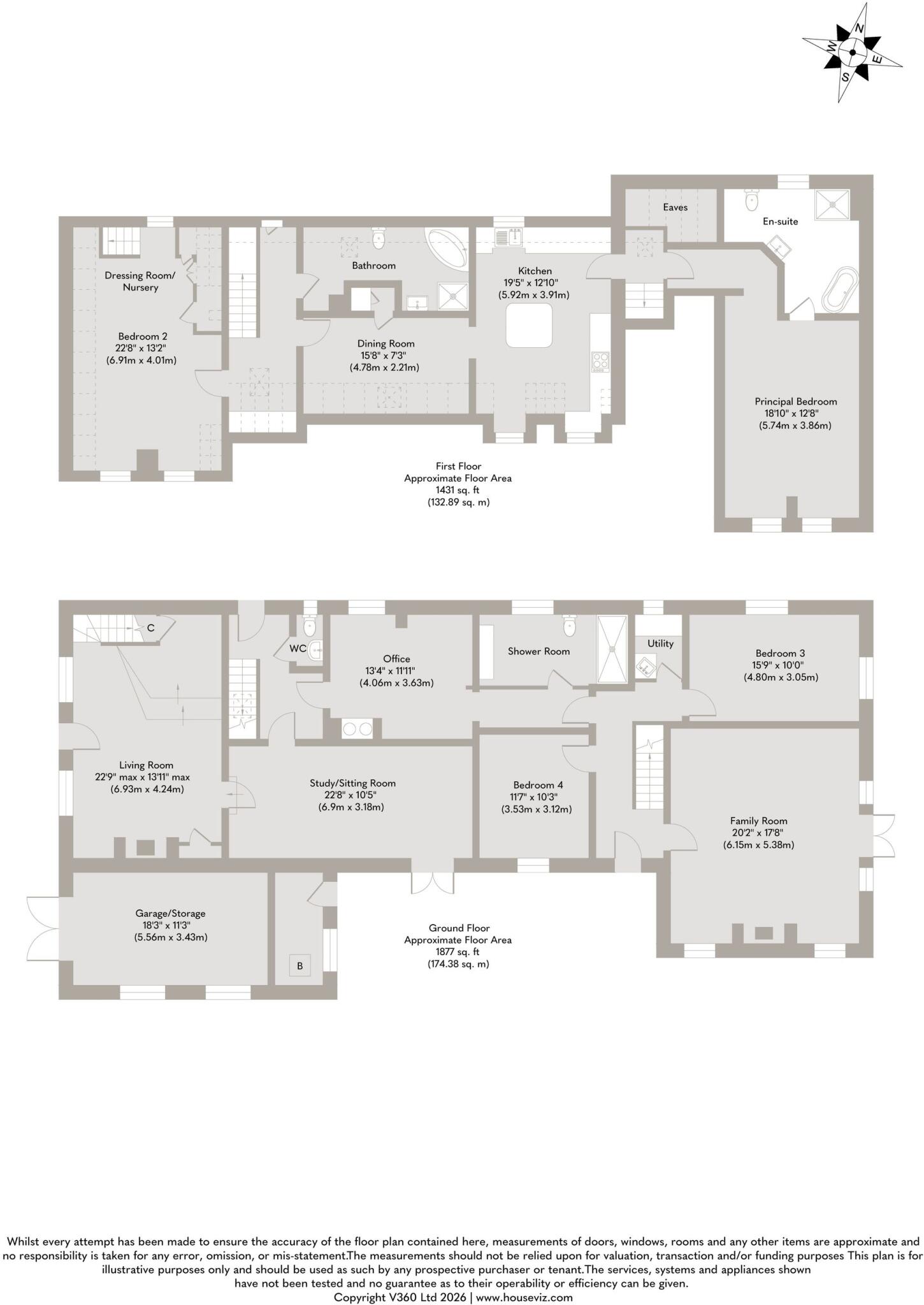 Spacious Bawdeswell Home Set in Approximately 0.5 Acres (STMS) Beside Bylaugh Woods floorplan