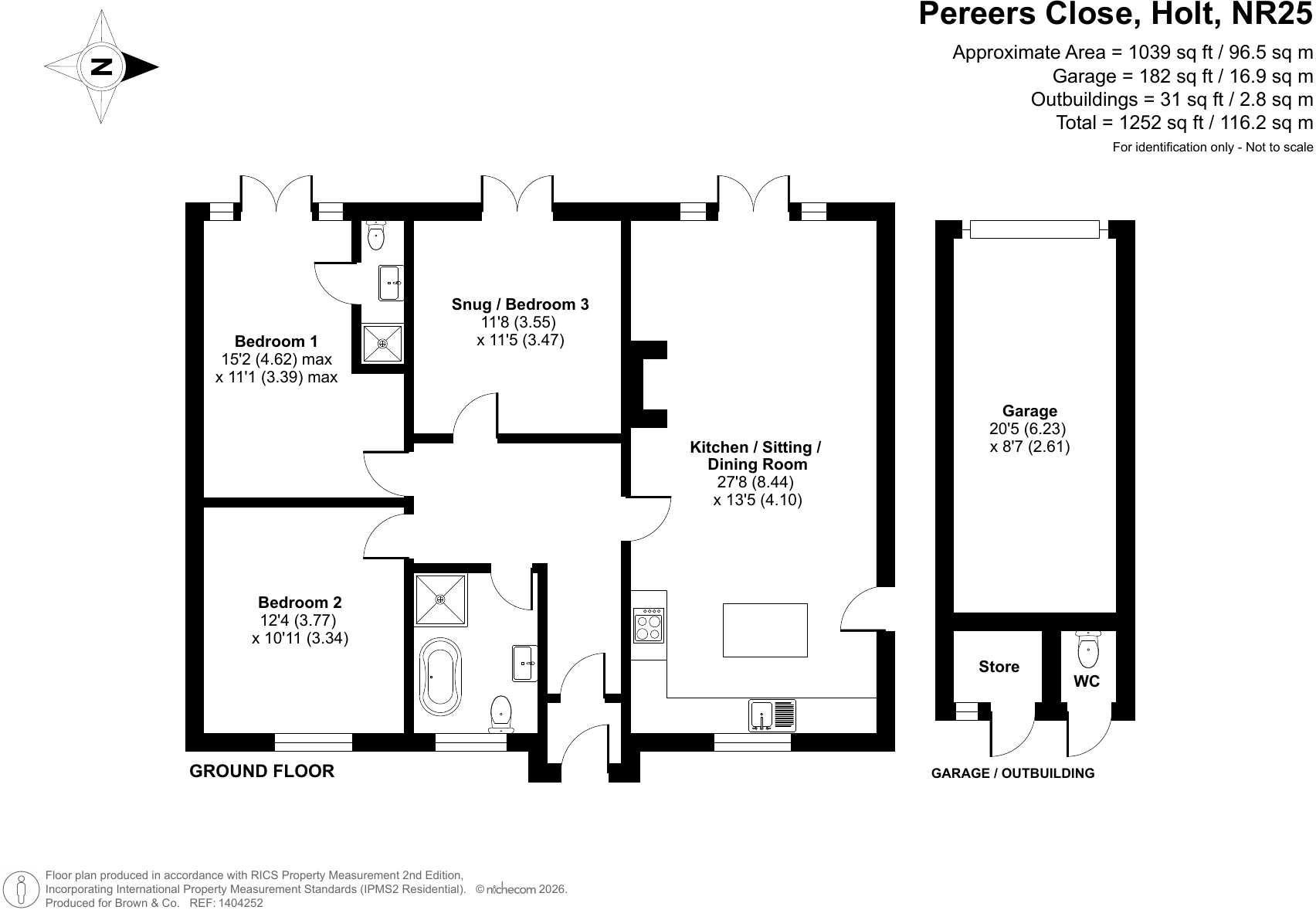 3, Pereers Close, Holt, Norfolk floorplan