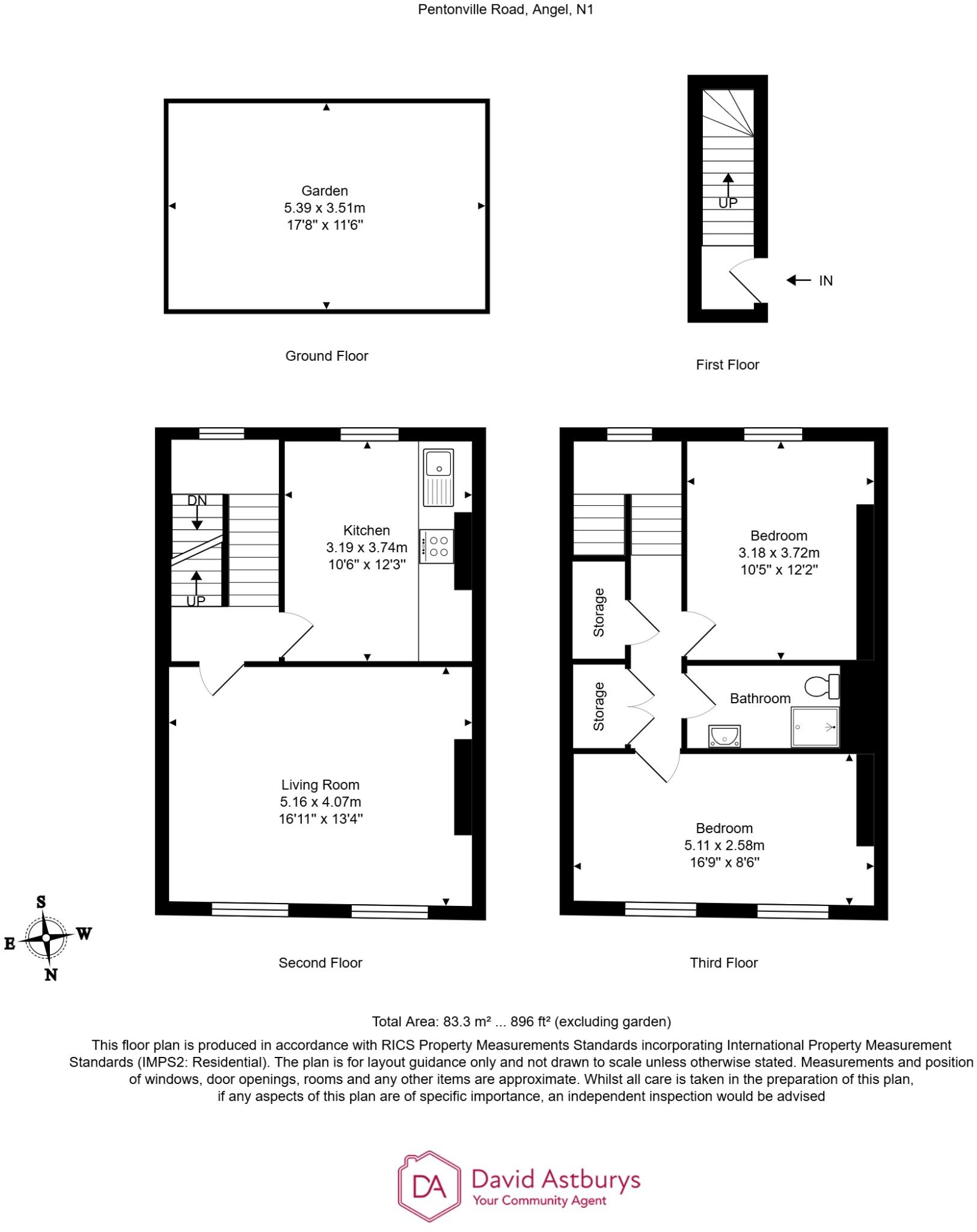 Pentonville Road, Angel, London, N1 floorplan