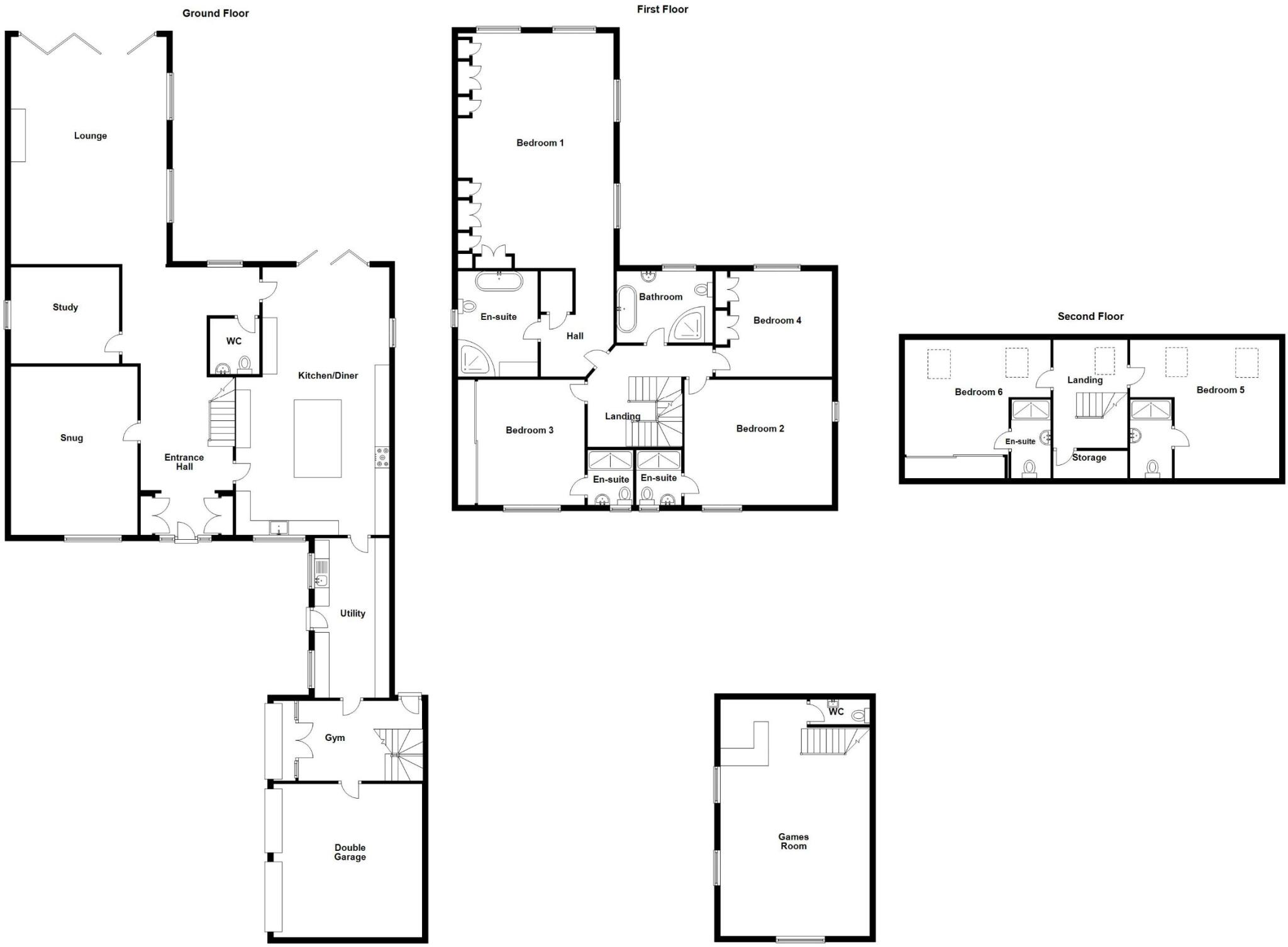 Valley View, Whitehall Lane, Iveston, Consett floorplan