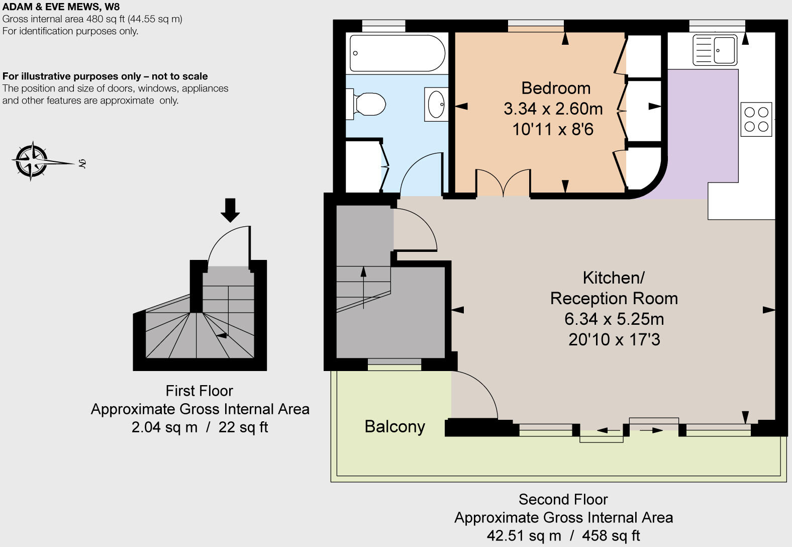 Adam & Eve Mews, London floorplan