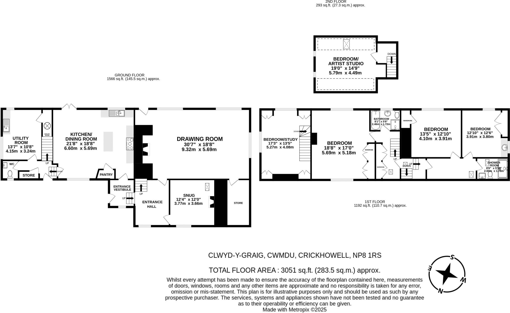 Cwmdu, Crickhowell floorplan