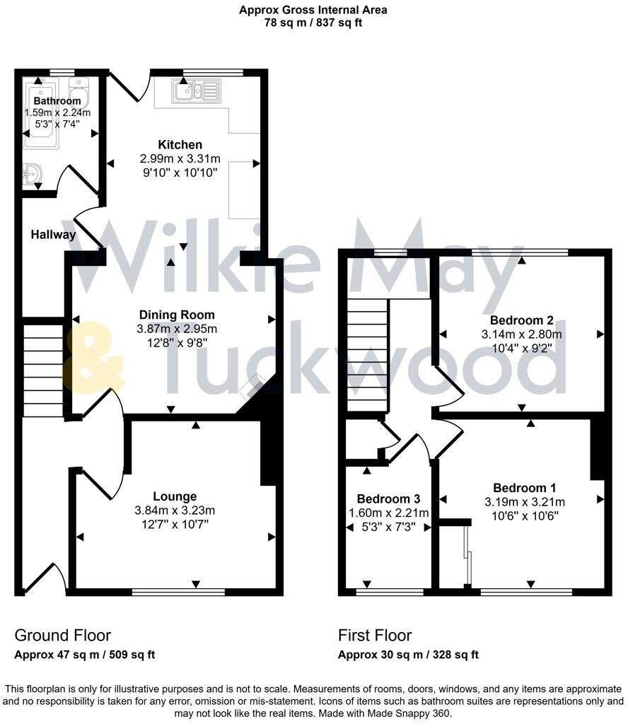 32, Marshfield Road, Minehead floorplan