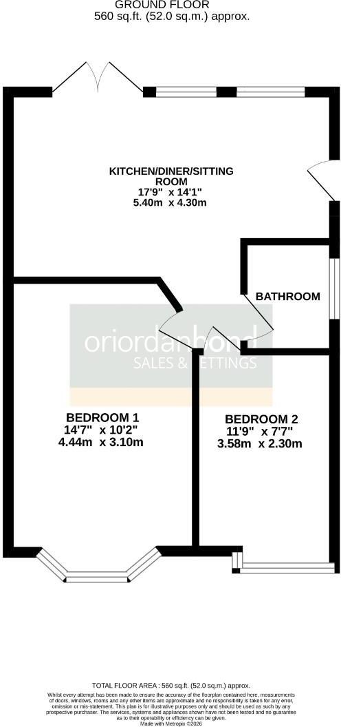 Reedway, Spinney Hill, Northampton NN3 floorplan