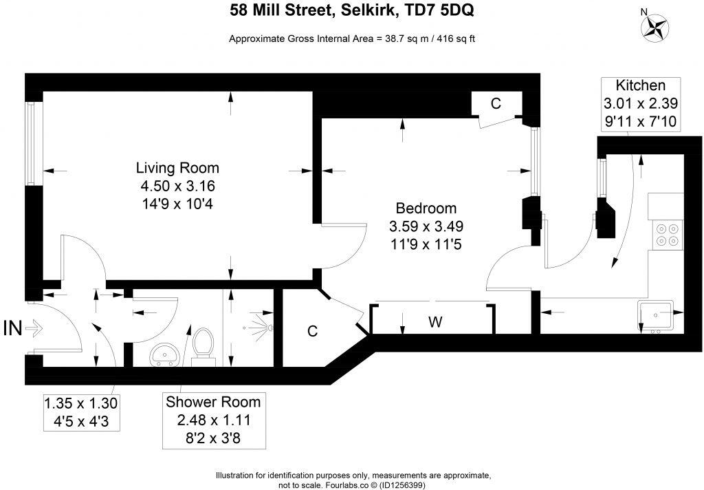 58 Mill Street, Selkirk, TD7 5DQ floorplan