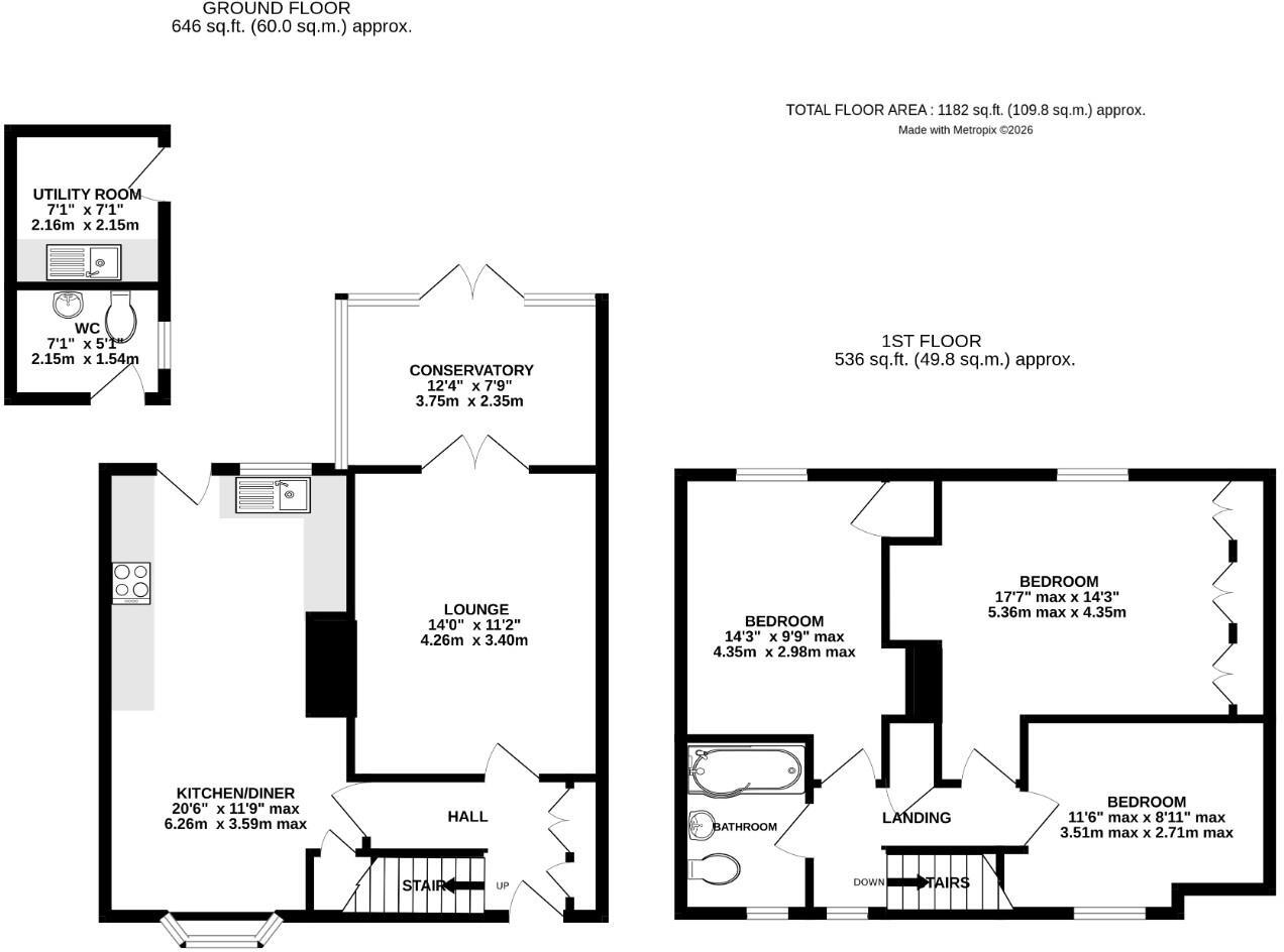 Oakroyd Avenue, Dunmow, Essex floorplan