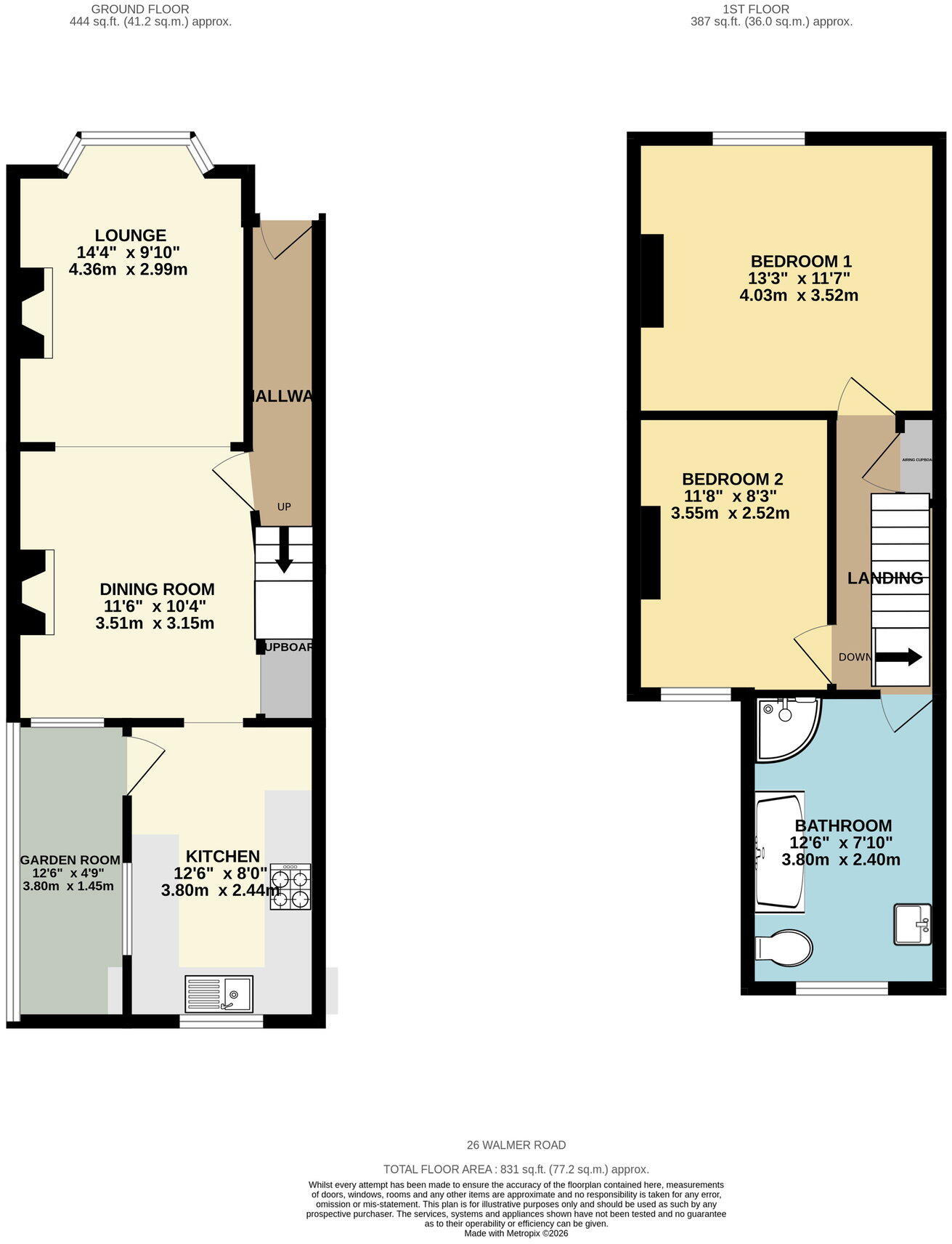 Walmer Road, Lowestoft, NR33 7LB floorplan