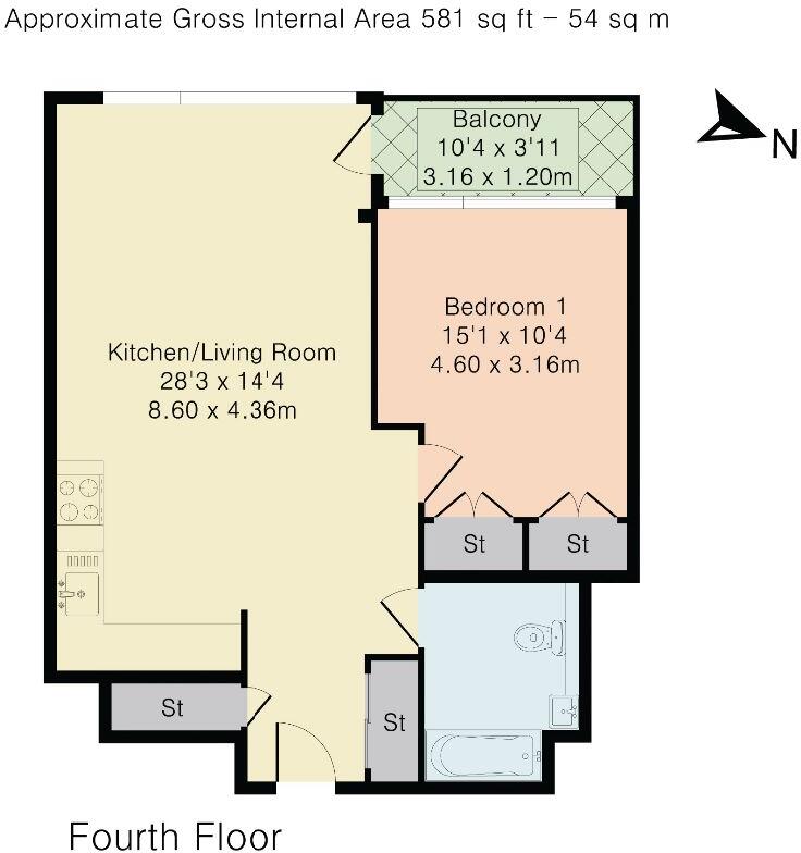 Fairview House, Chelsea Creek, SW6 floorplan