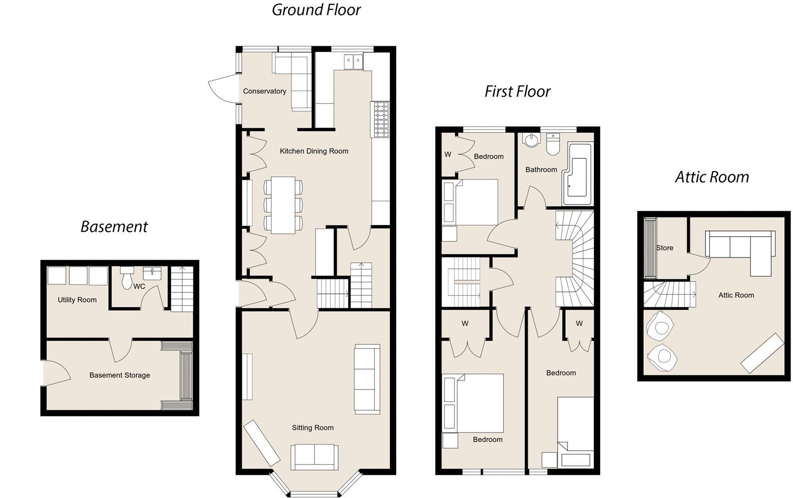 Orchard Terrace, Hawick floorplan