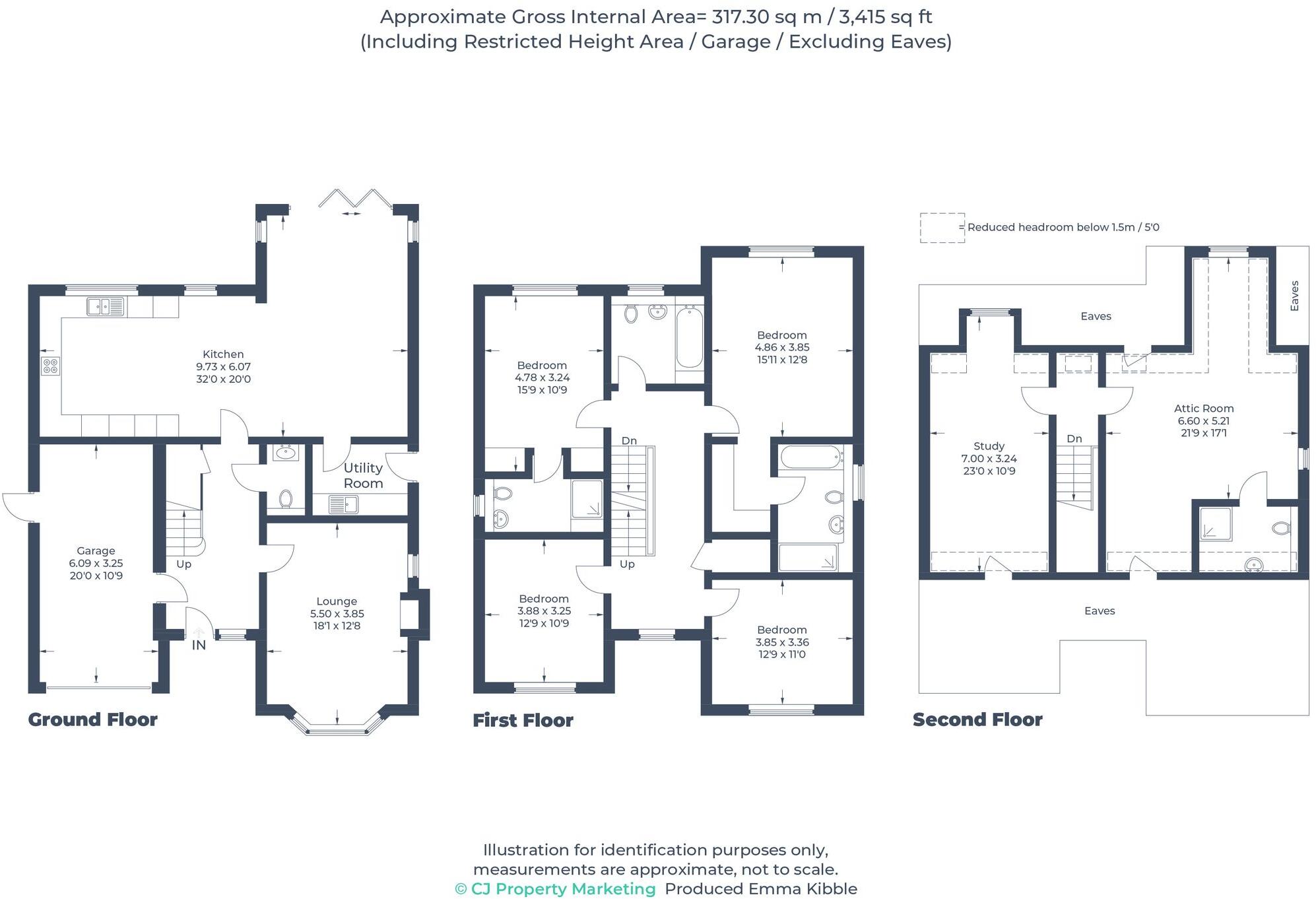 6, Harvieston Close, Tring, HP23 floorplan