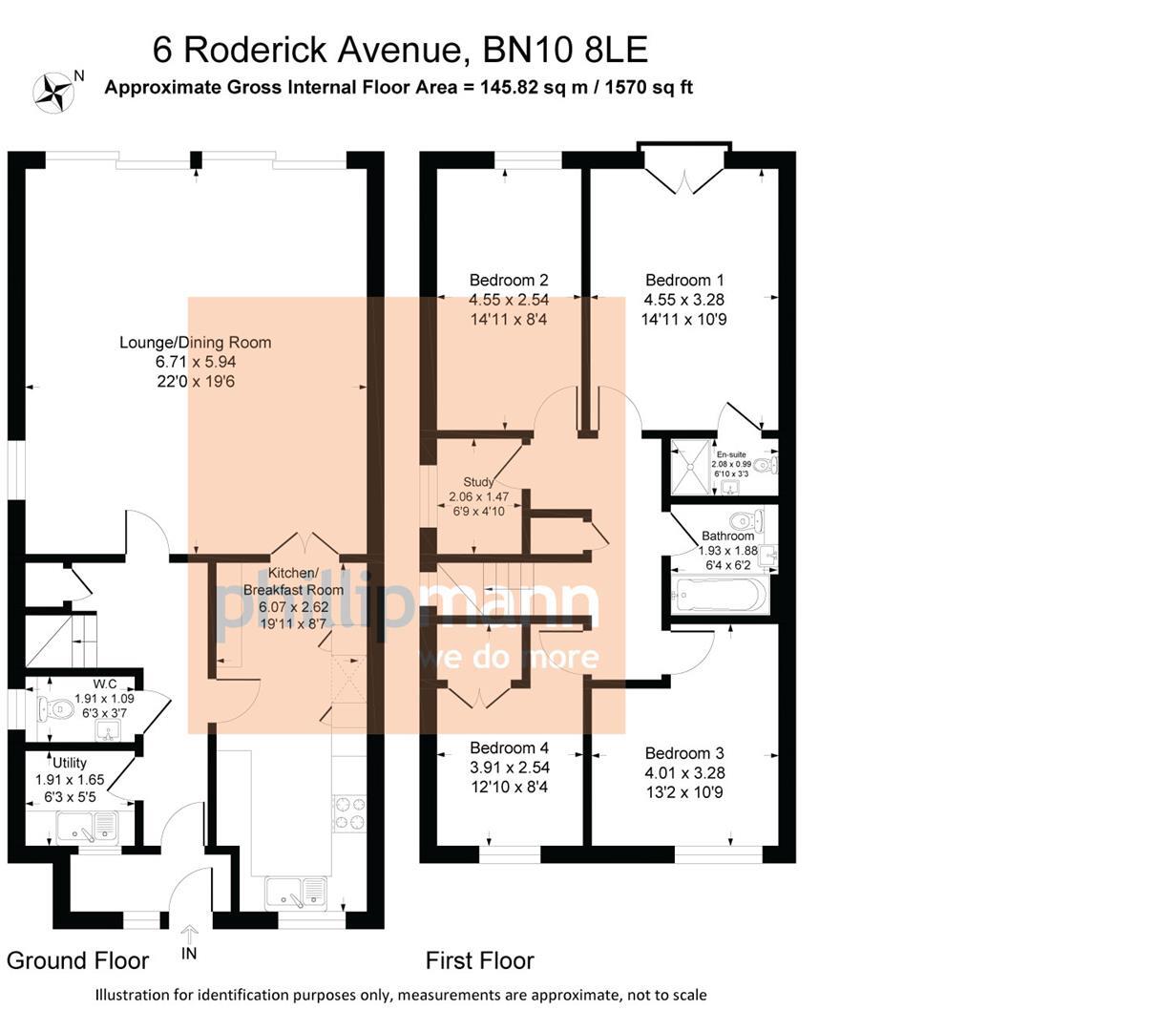 Roderick Avenue, Peacehaven floorplan