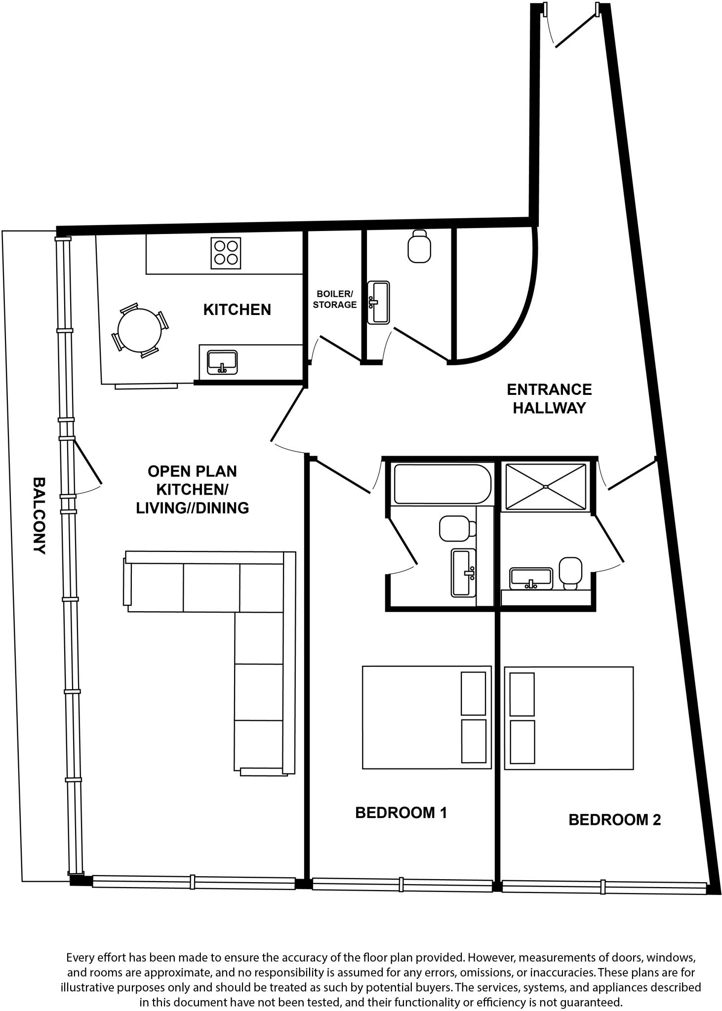 The Penthouse, Brodrick Court, Leeds, LS1 floorplan