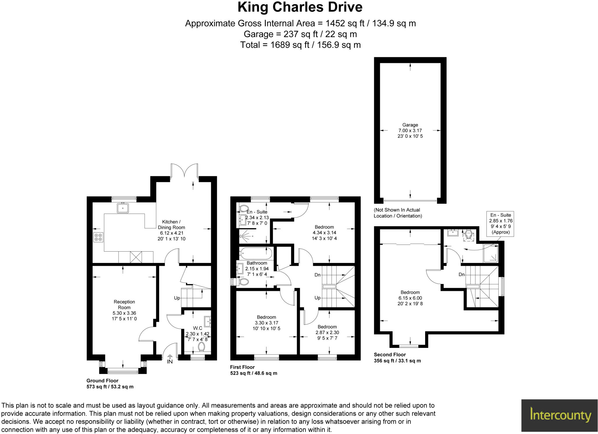 King Charles Drive, Stansted, Essex, CM24 floorplan