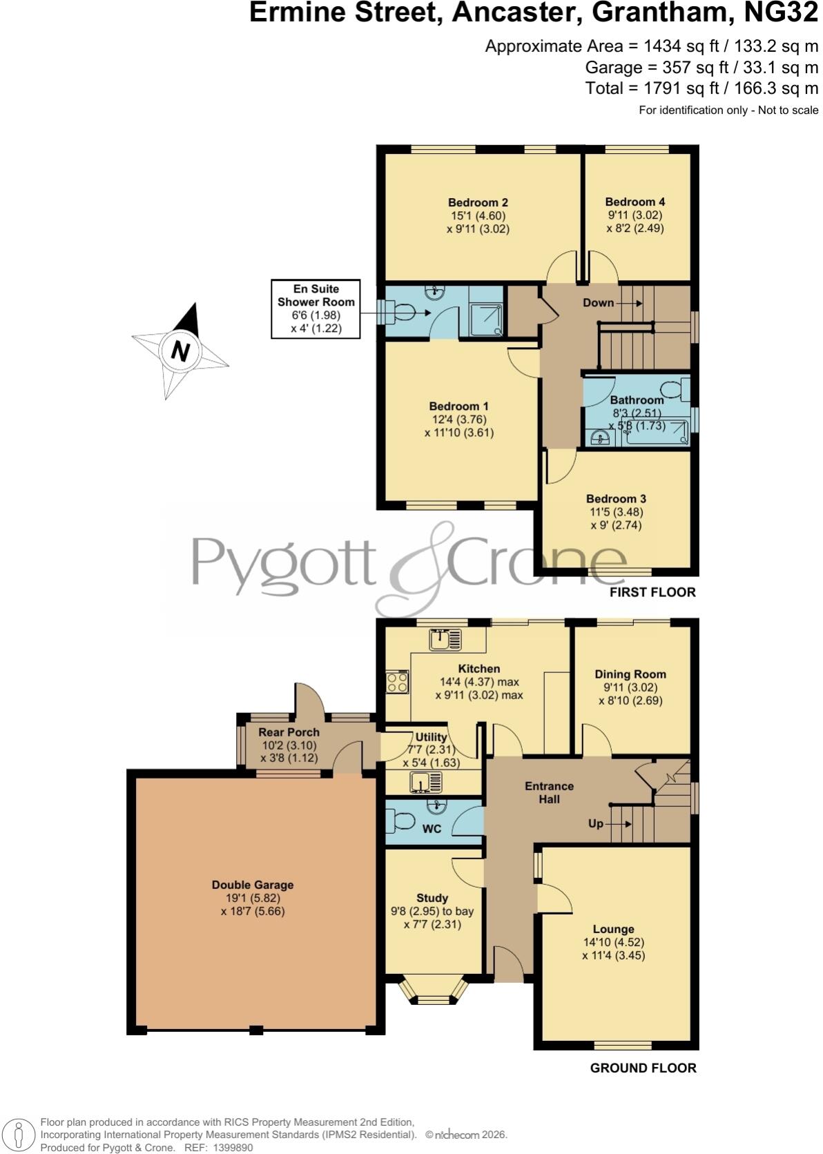 Ermine Street, Ancaster, Grantham, Lincolnshire, NG32 floorplan