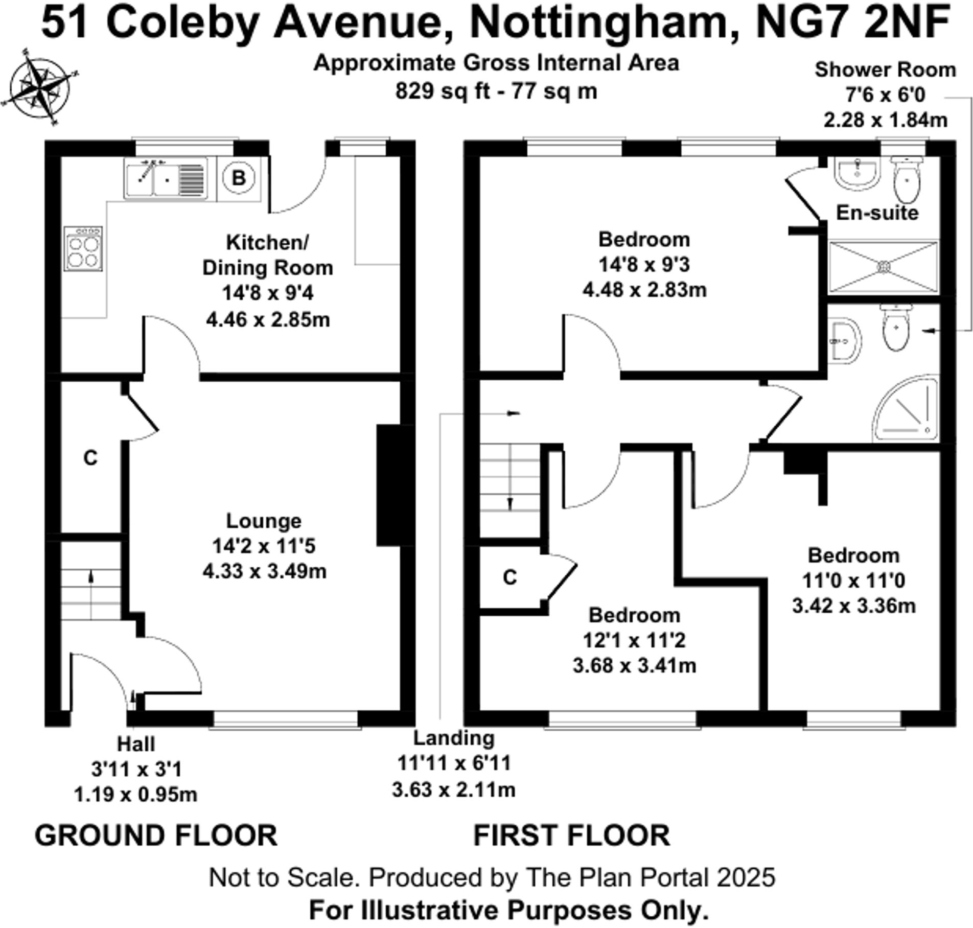 Coleby Avenue, Nottingham, NG7 floorplan