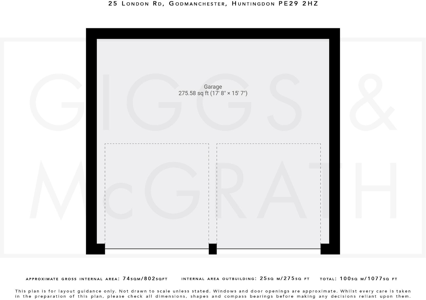 London Road, Godmanchester, Huntingdon, Cambridgeshire, PE29 2HZ floorplan