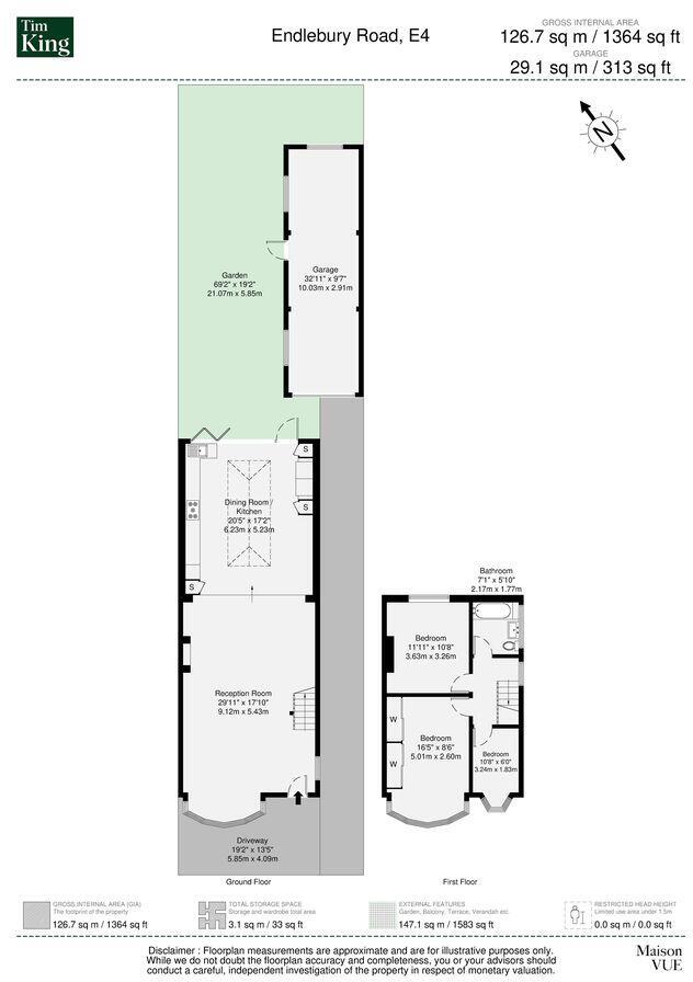 Endlebury Road, London, E4 6QQ floorplan