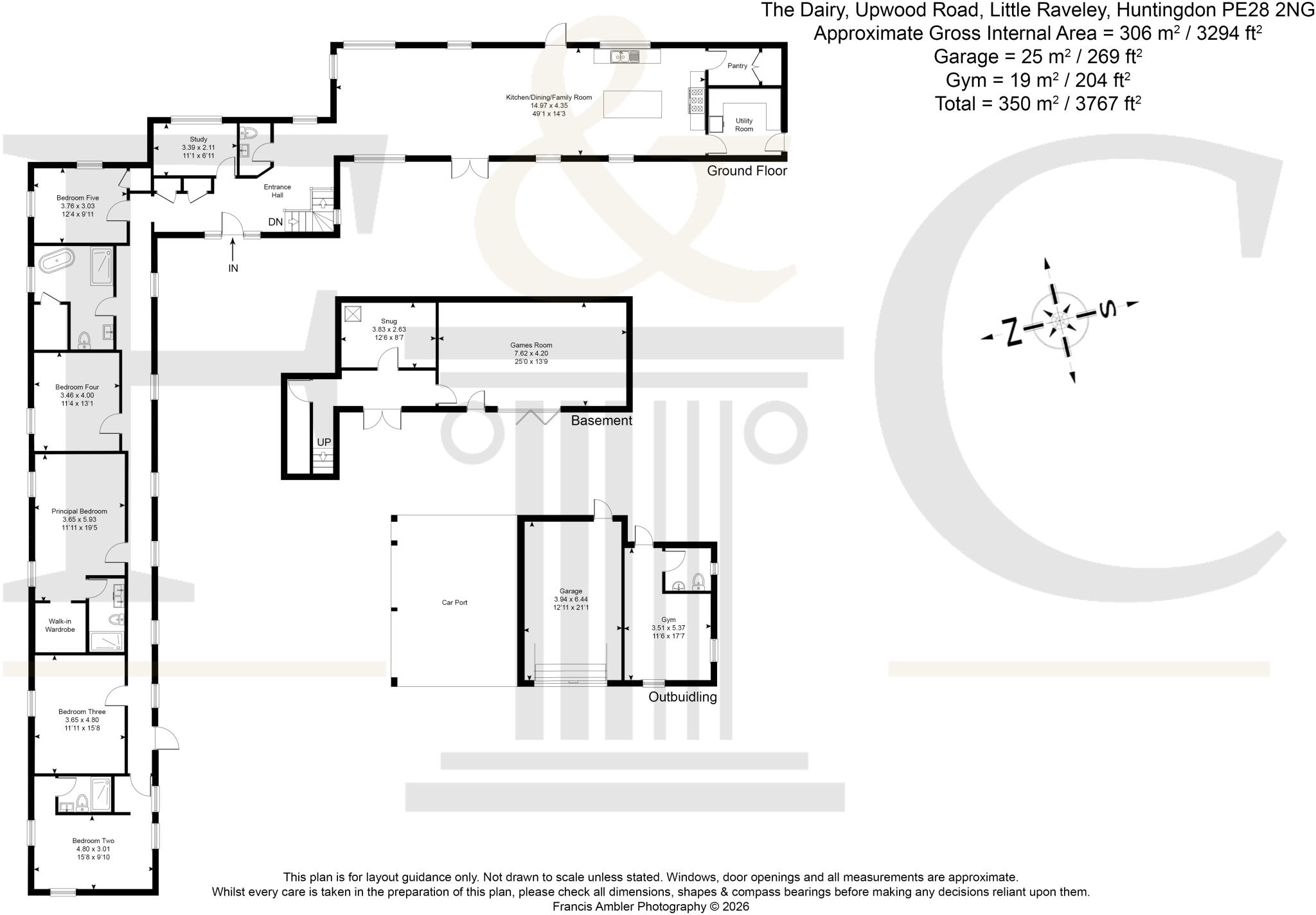 Upwood Road, Little Raveley, Huntingdon, PE28 floorplan