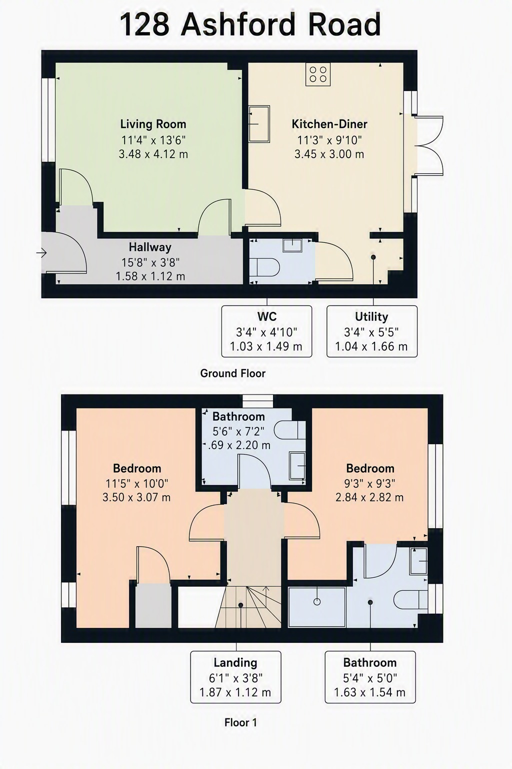 Ashford Road, Rushwick, Worcester floorplan