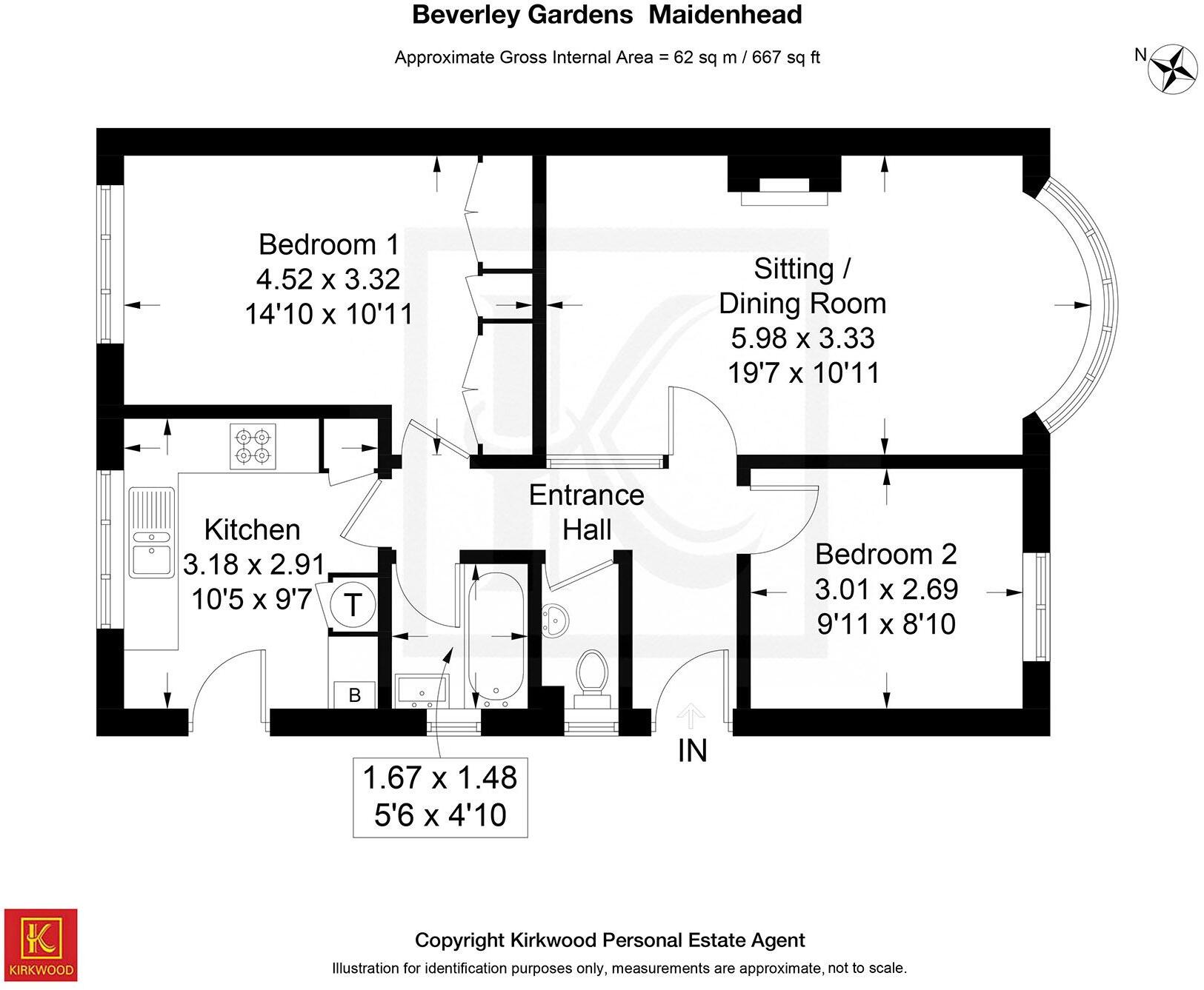 Beverley Gardens, Cranbrook Drive, Maidenhead, Berkshire floorplan