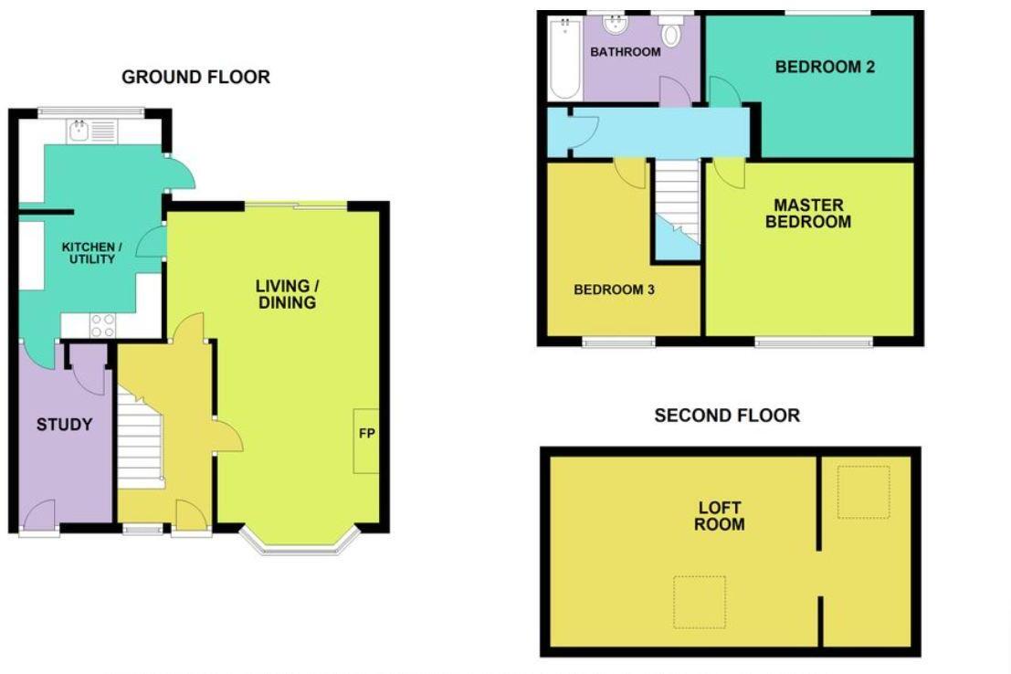 Rhydybont, Penparcau floorplan