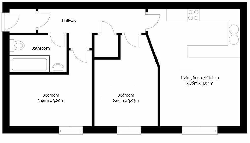 7, The Old Corn Exchange, Sandgate, Berwick upon Tweed floorplan