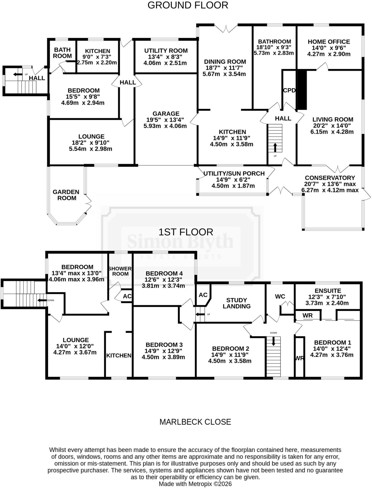 Intake House, Marlbeck Close, Honley, HD9 floorplan